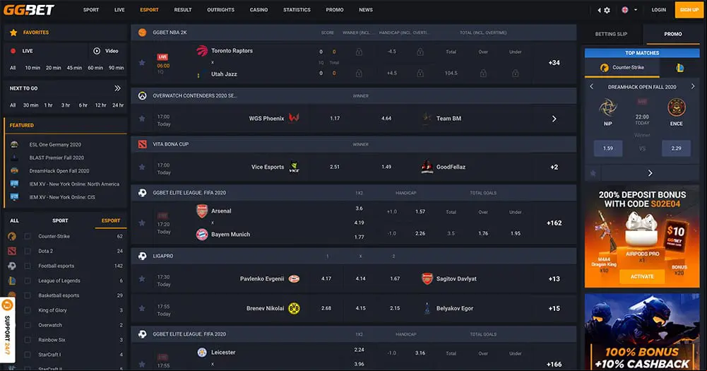 GGBet Screenshot